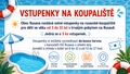 Volné vstupenky na koupaliště